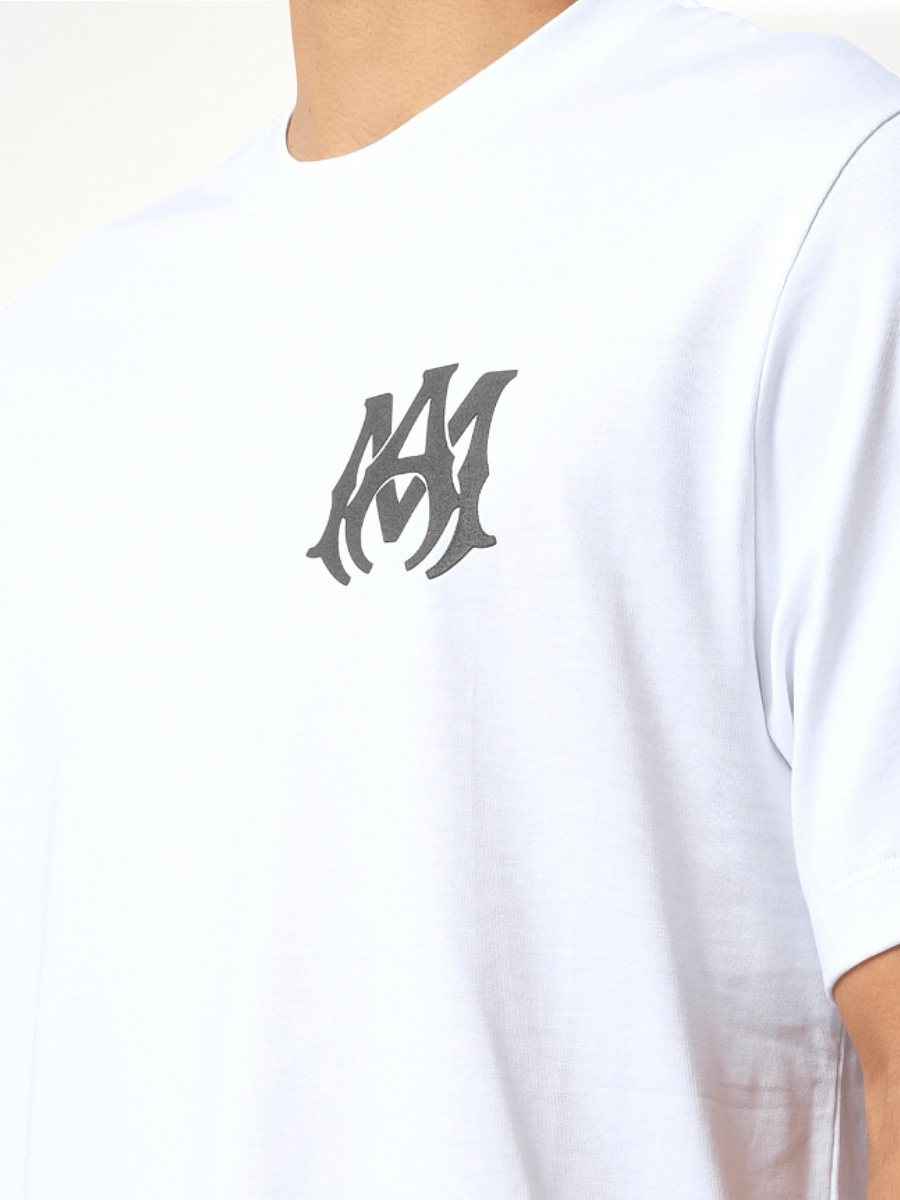 MA Core Logo T-Shirt in White/Black