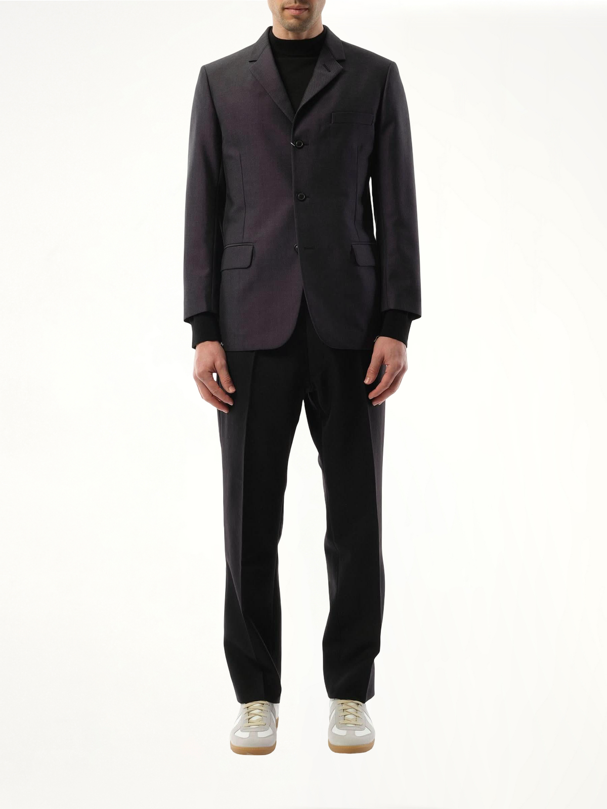 British Mohair Suit Jacket in Charcoal