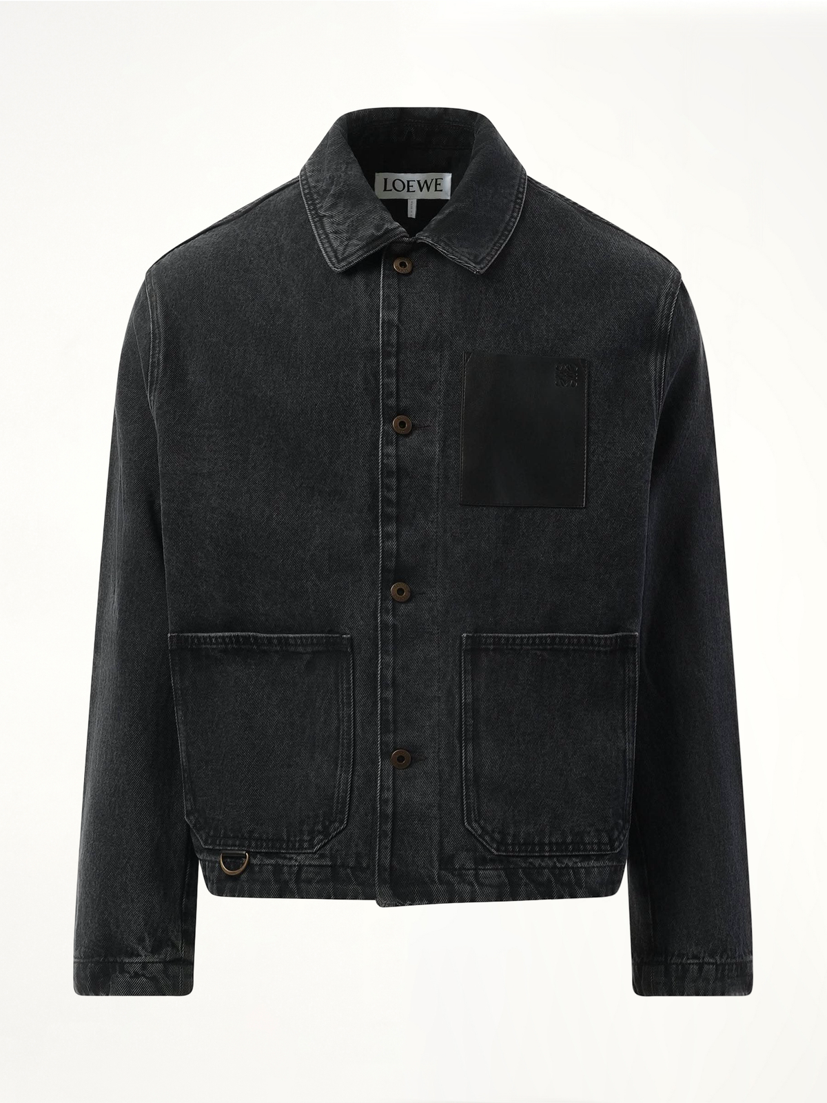 Workwear Denim Jacket in Black