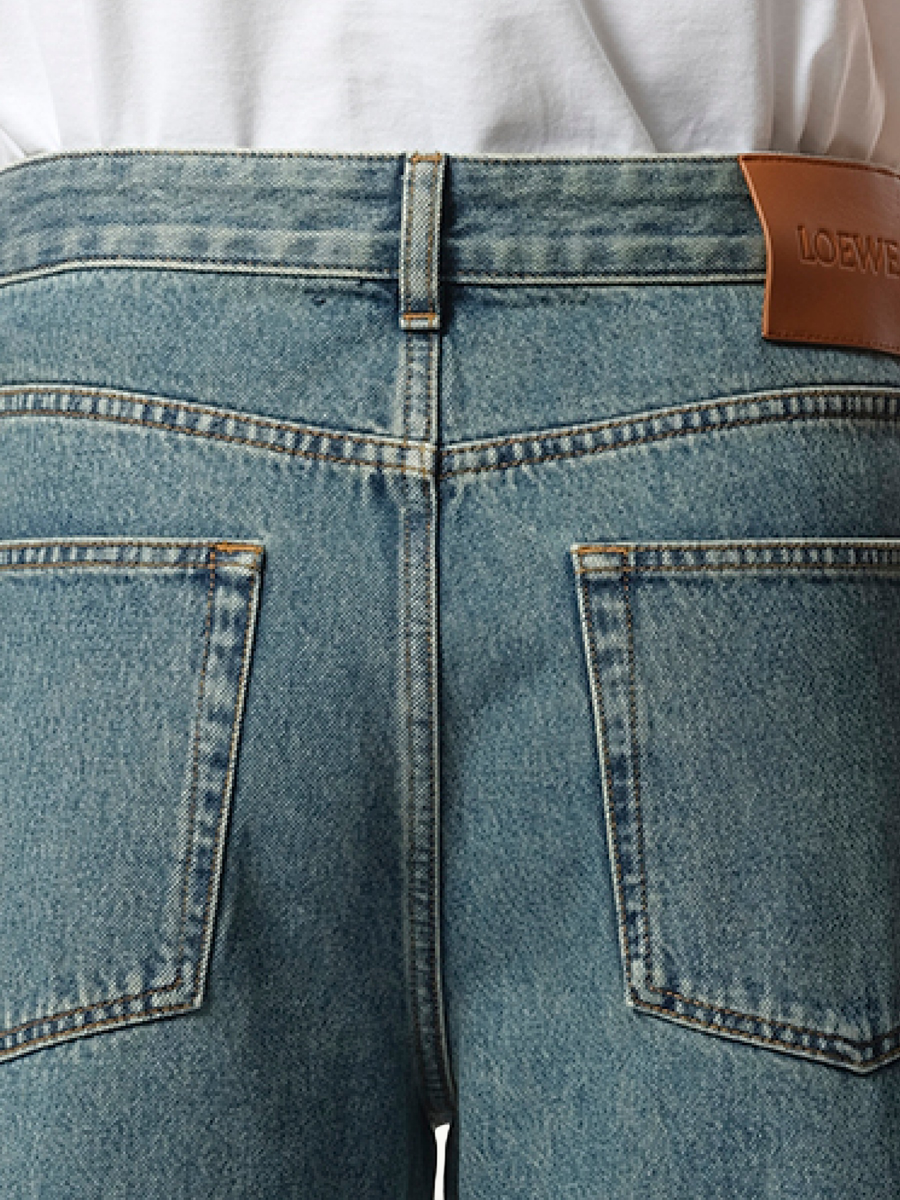 Anagram Baggy Jeans AF in Mid Blue Denim