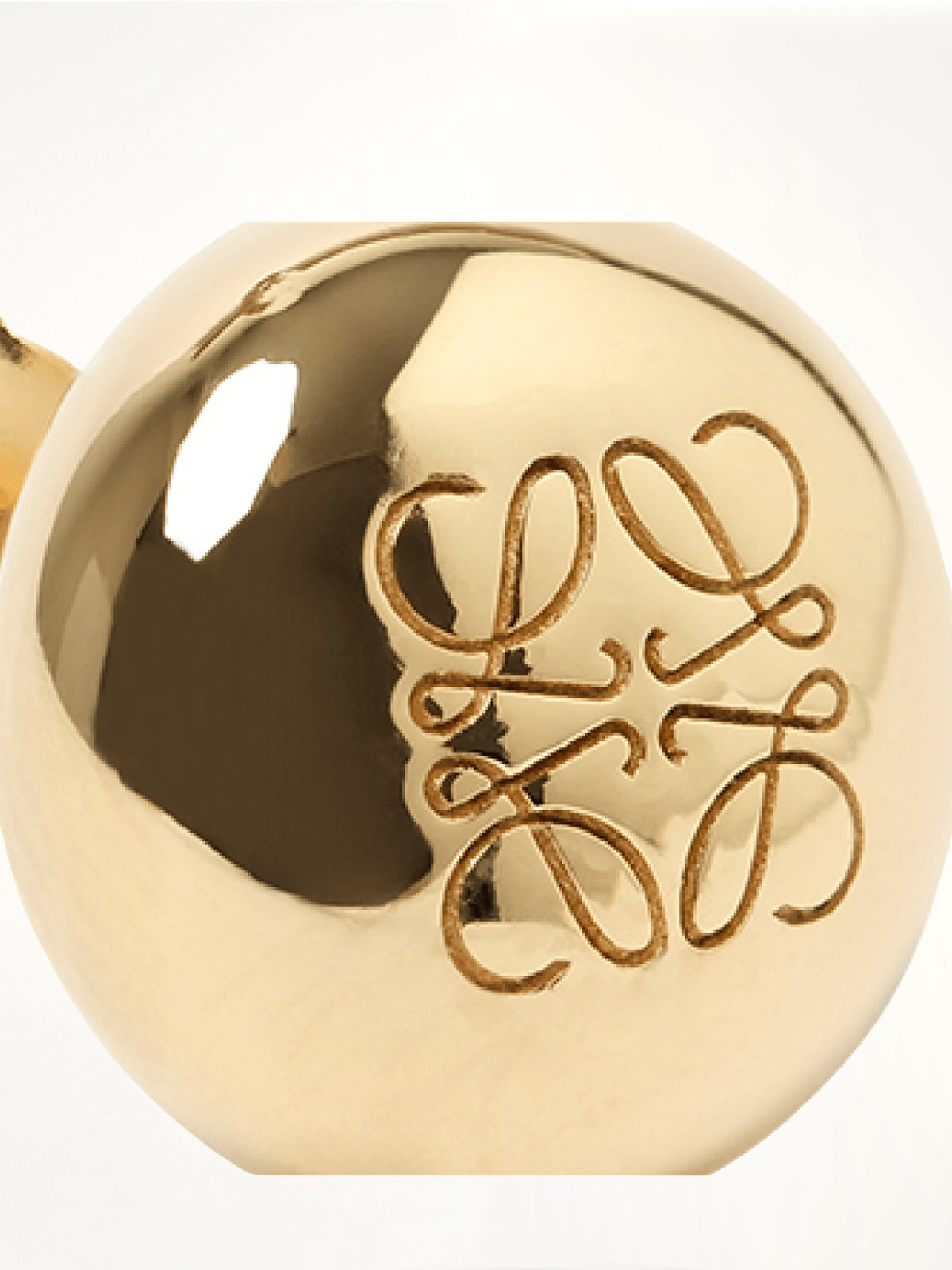 Anagram Pebble Stud Earrings in Gold