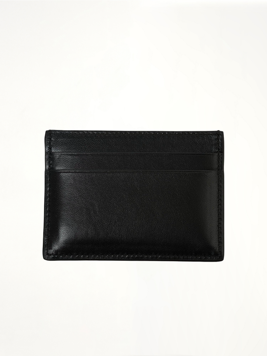Anagram Puffer Plain Card Holder in Black