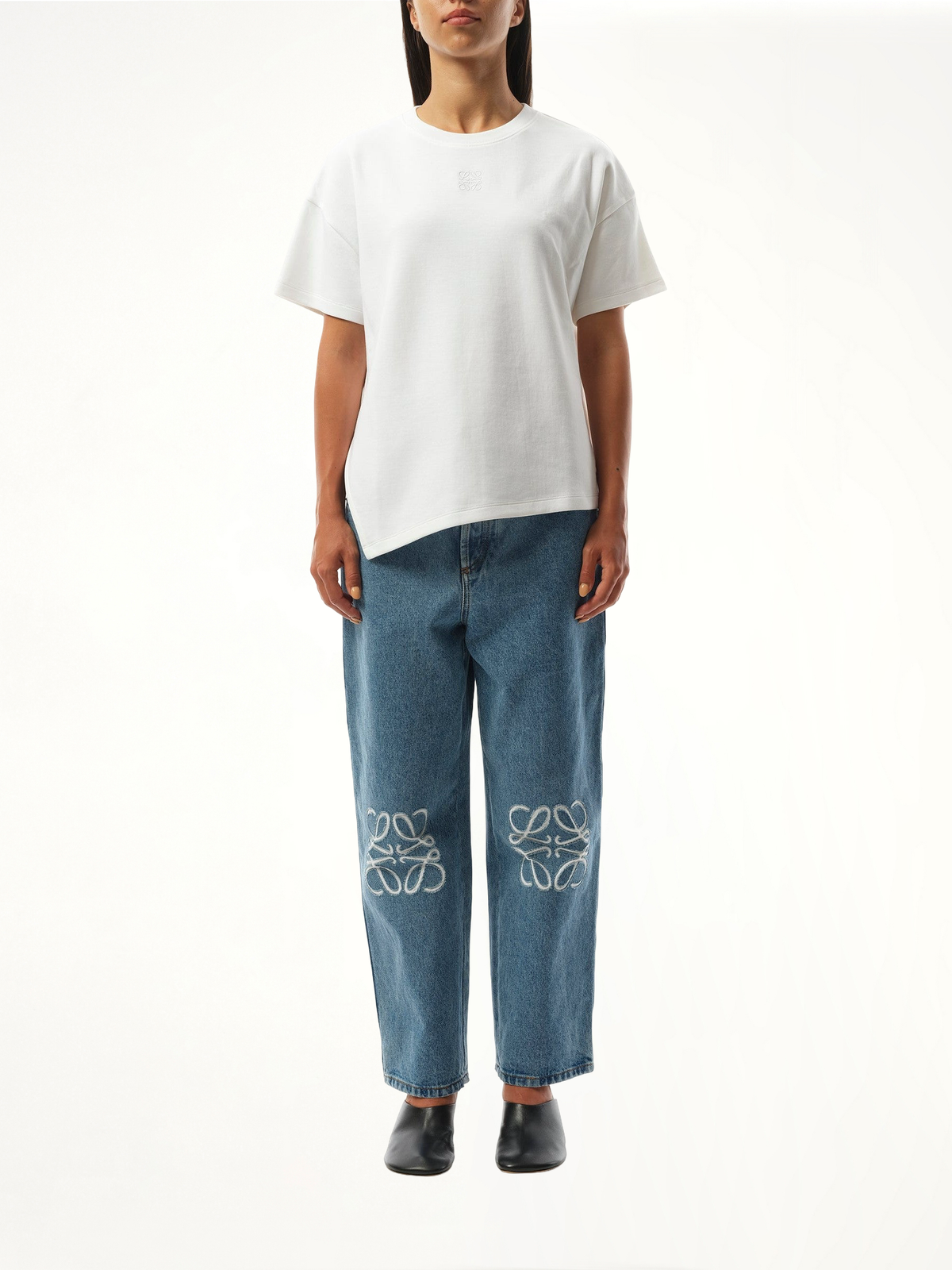 Asymmetric T-Shirt in White