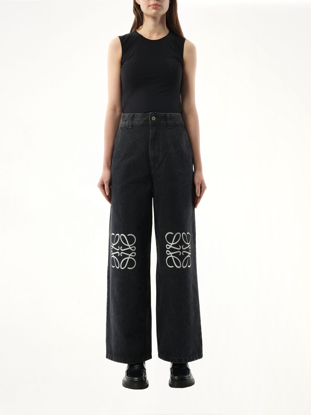 Anagram Baggy Jeans AF in Black