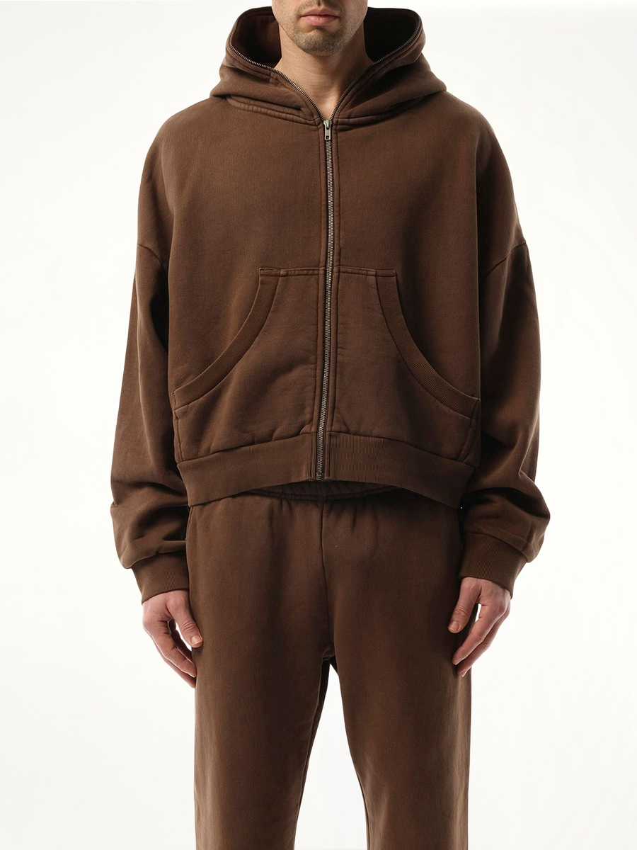Eternal Zip Hoodie in Brunette
