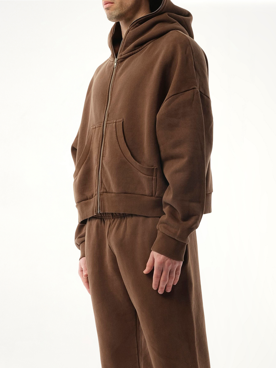 Eternal Zip Hoodie in Brunette