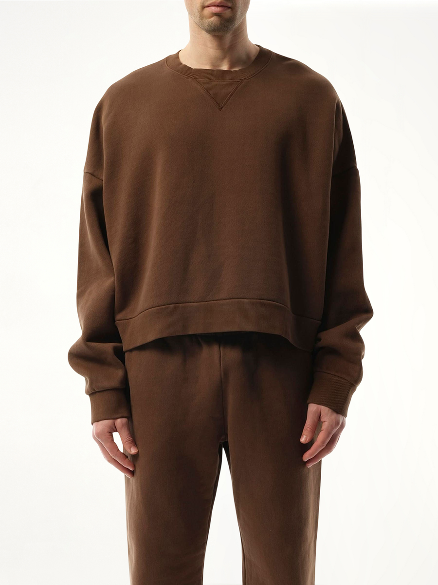 Box Sweatshirt in Brunette