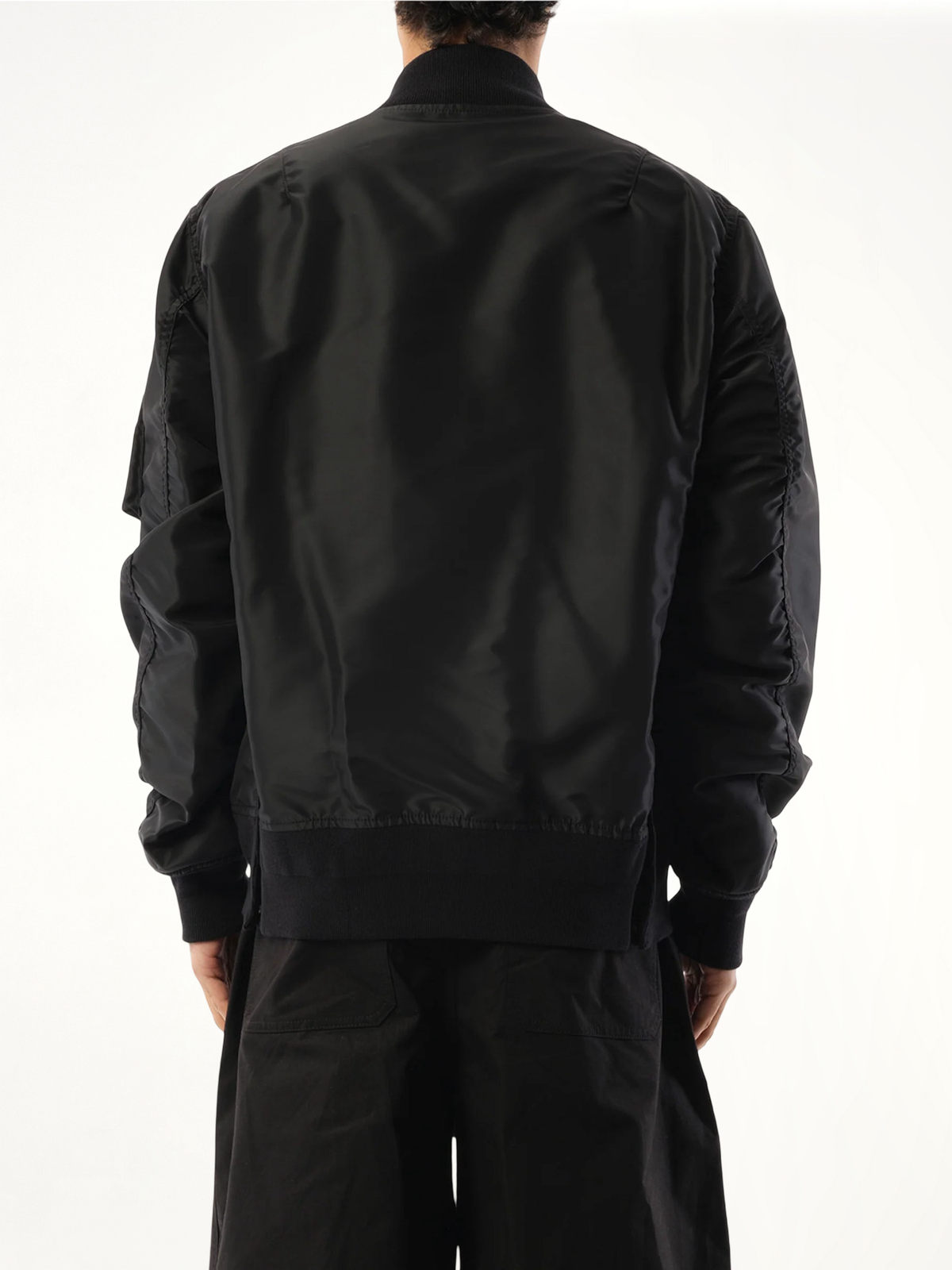 Nylon Twill Jacket in Black