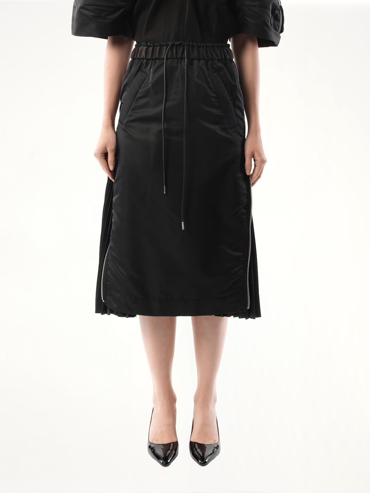 Nylon Skirt in Black