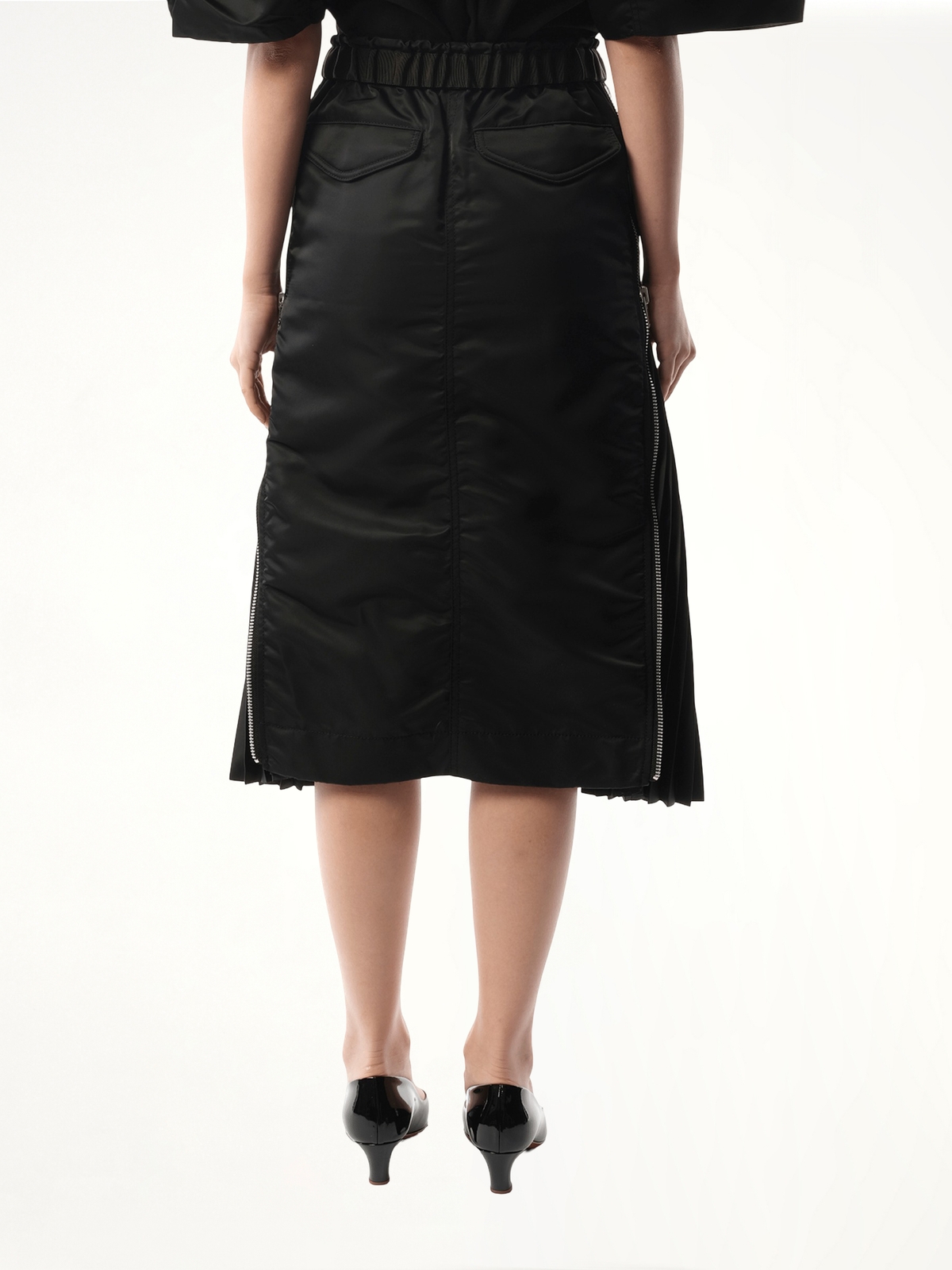 Nylon Skirt in Black