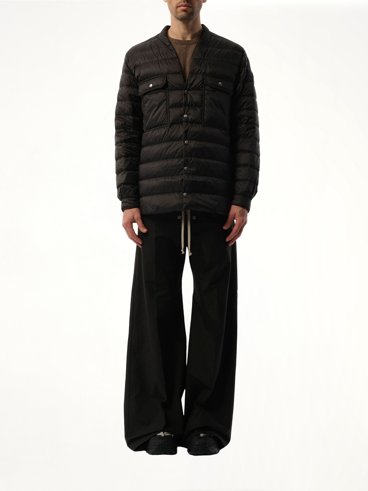 Rick Owens x Moncler Padded Outershirt in Black