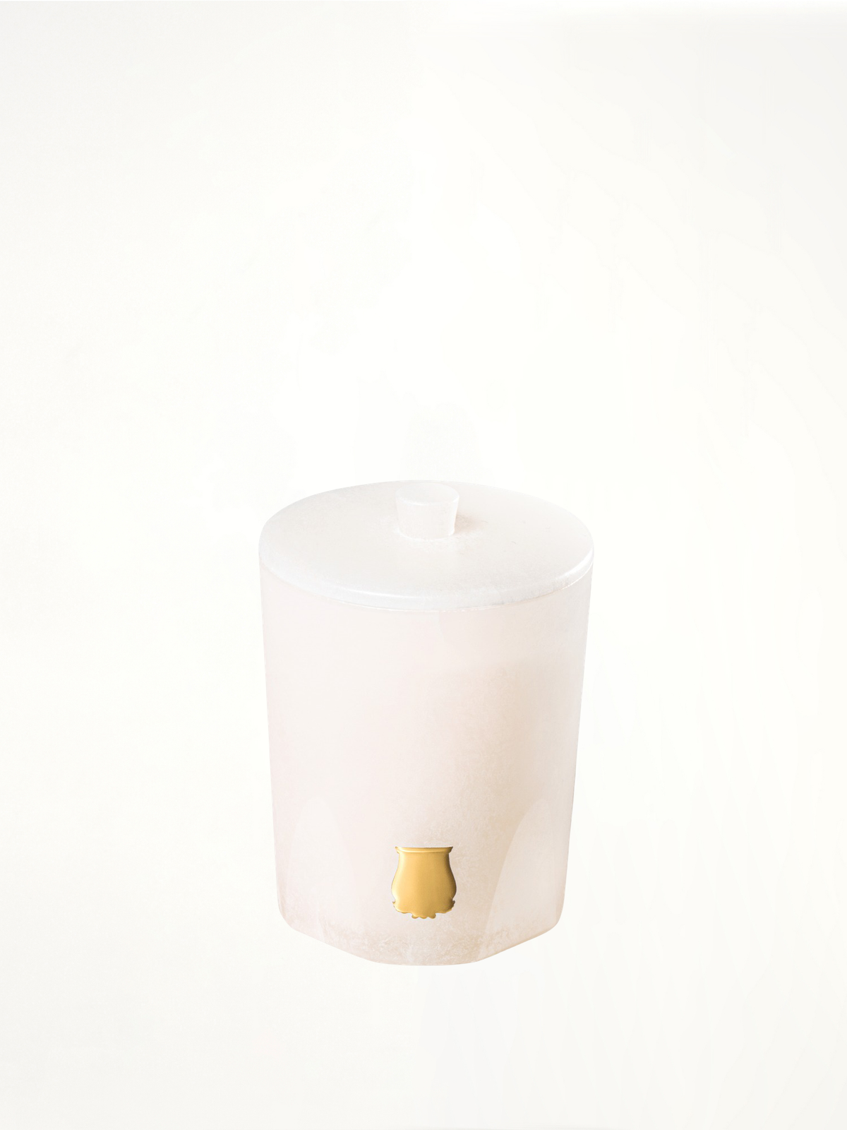 Vesta Alabaster Candle with Lid
