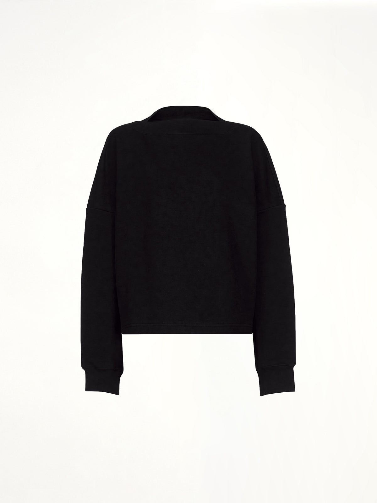 Boatneck Sweatshirt in Black