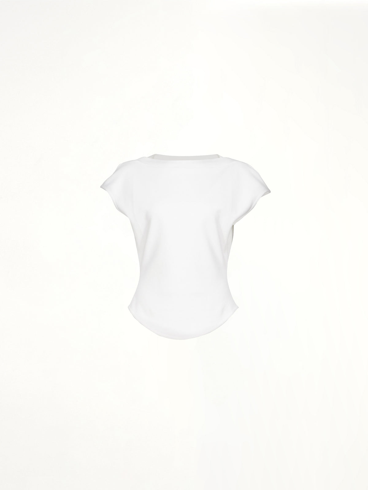 Cap T-Shirt in White