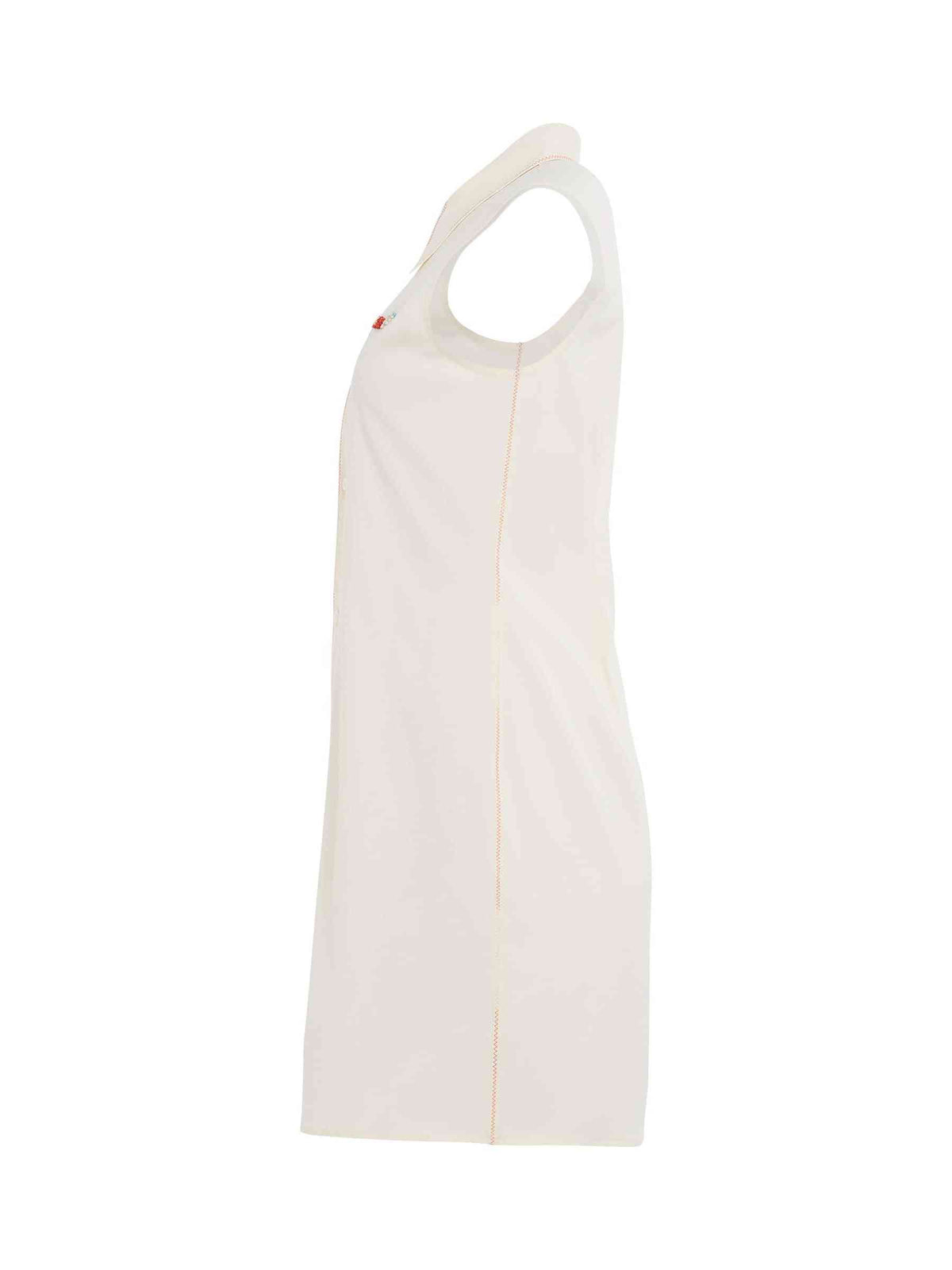 Poplin Shirt Dress in Antique White