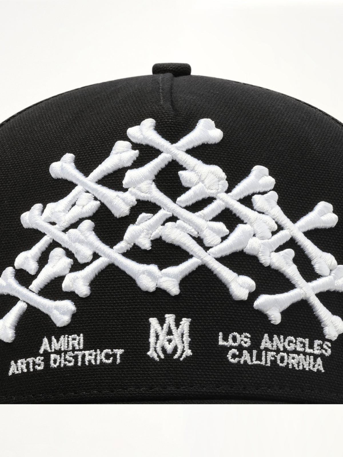 Bones Stacked Trucker Hat in Black