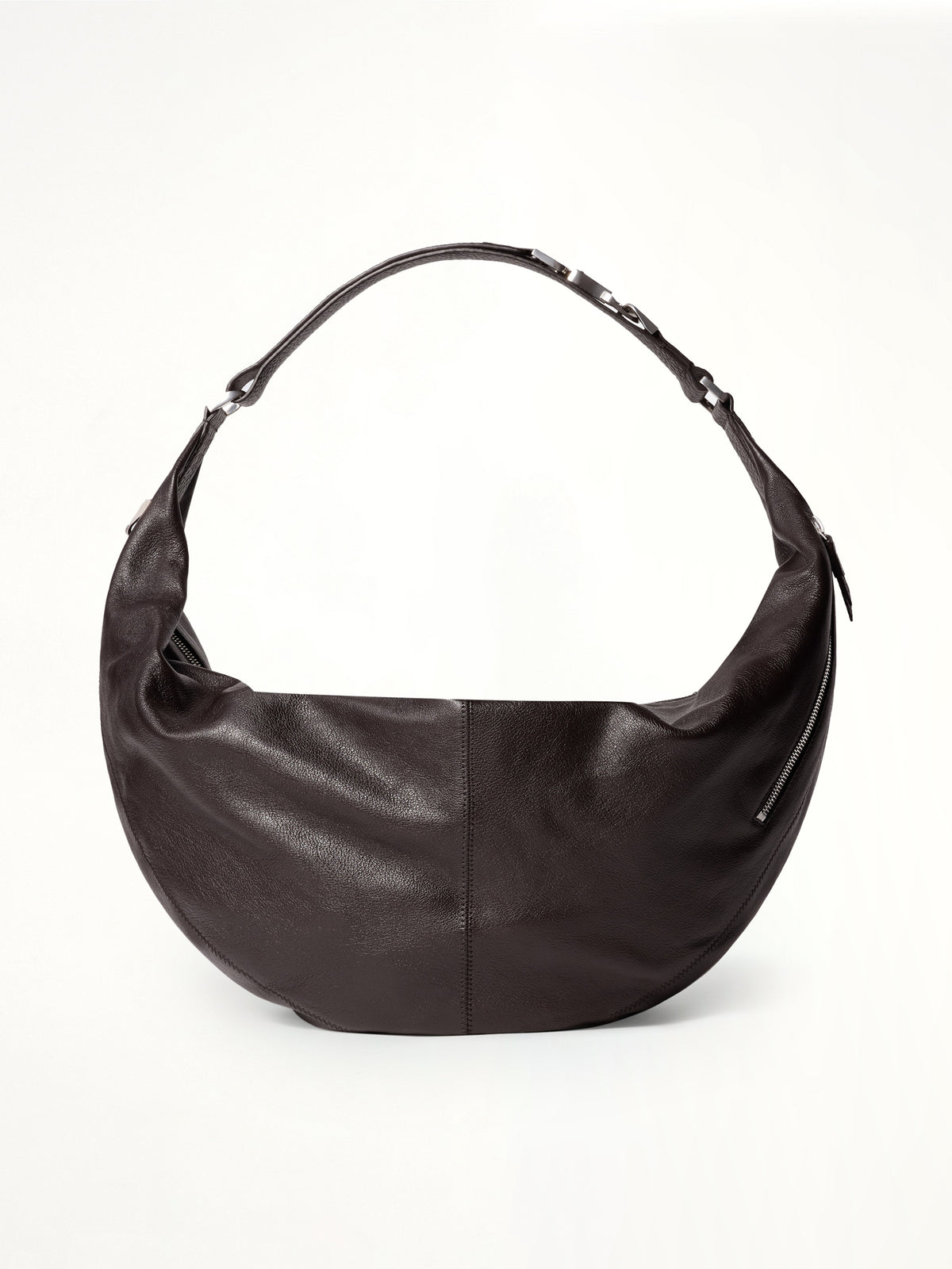 Large Quiver Clip Bag in Dark Chocolate