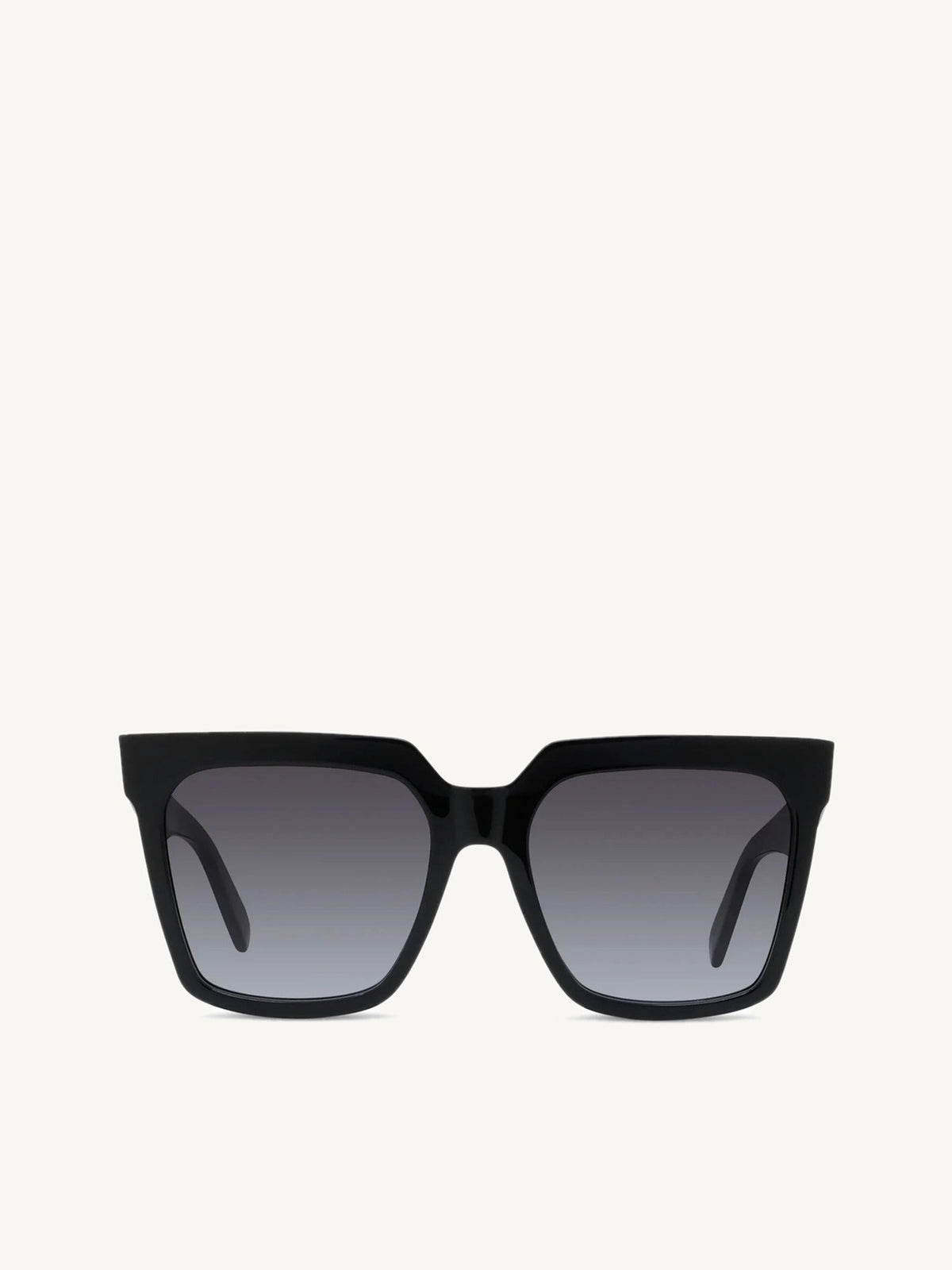 CL4055IN Square Sunglasses with Gradient Smoke Lens in Black