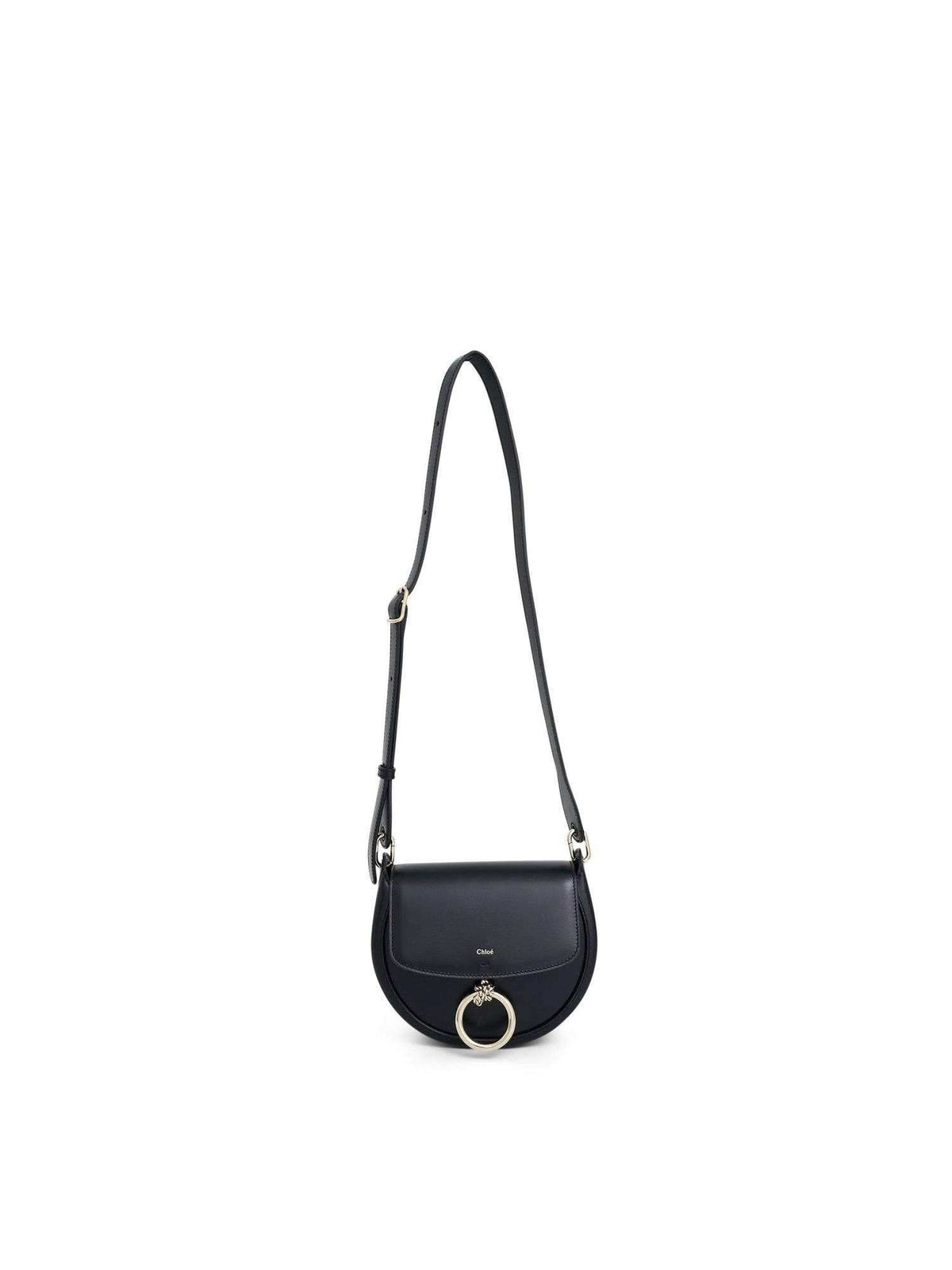 Chloe Arlene Leather Shoulder Bag in Black