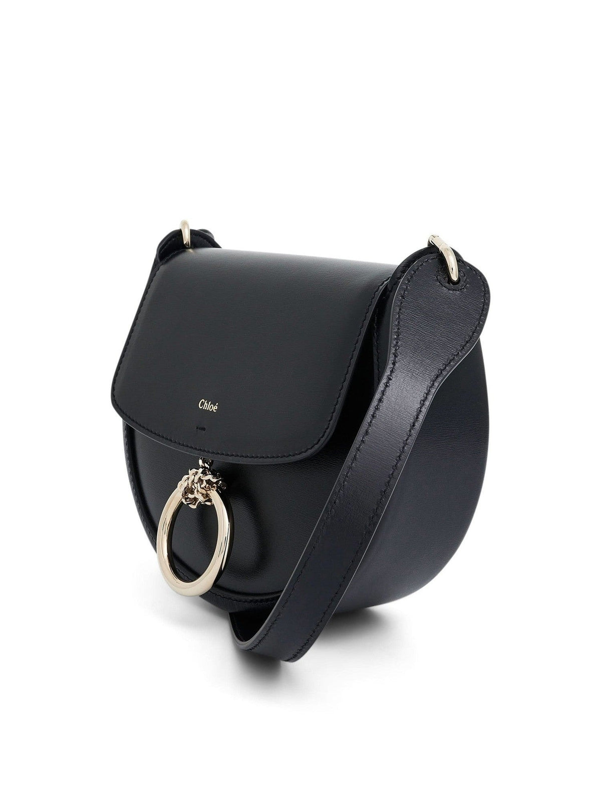 Chloe Arlene Leather Shoulder Bag in Black