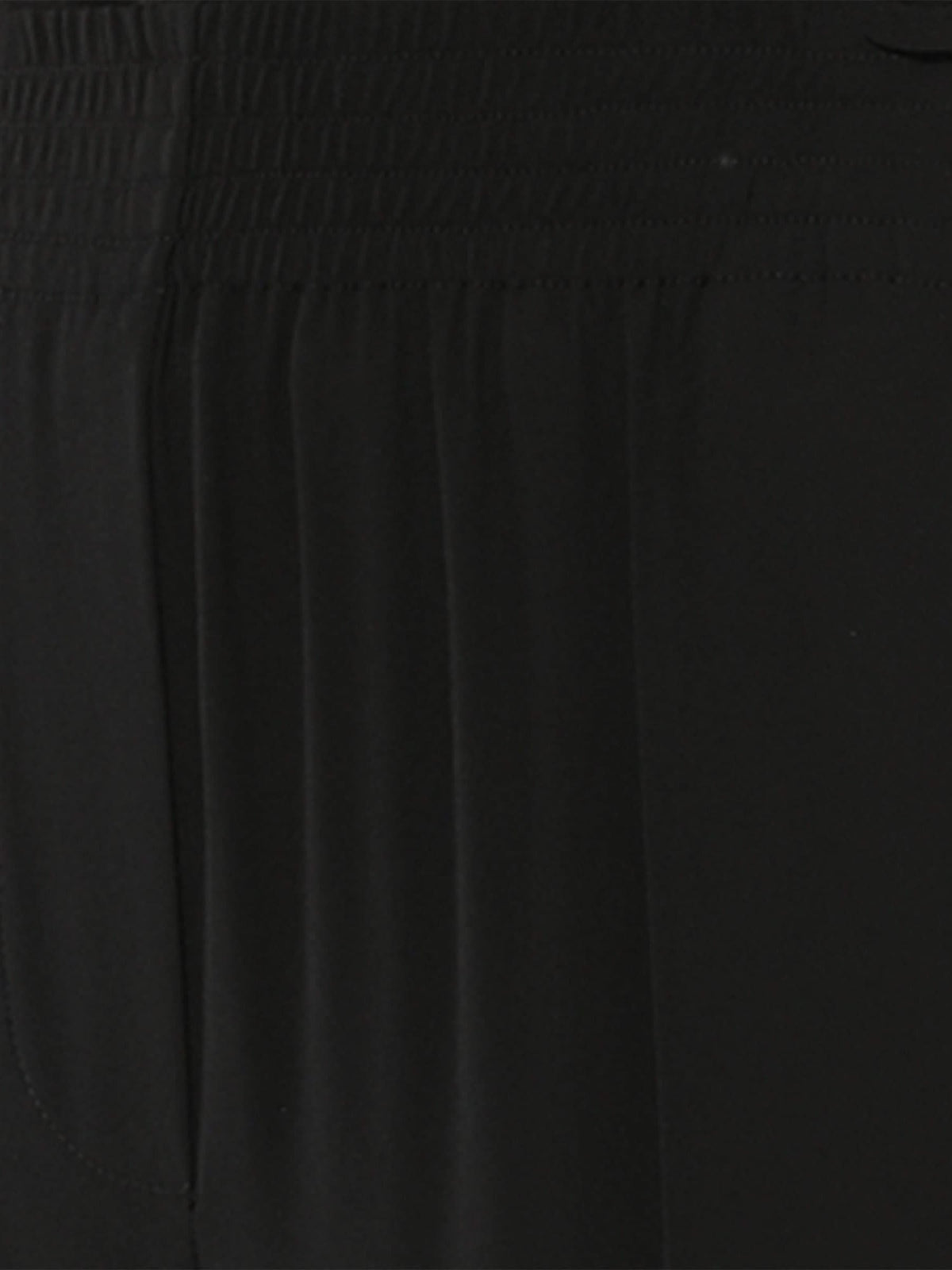 Crepe Satin Fit Pants in Black