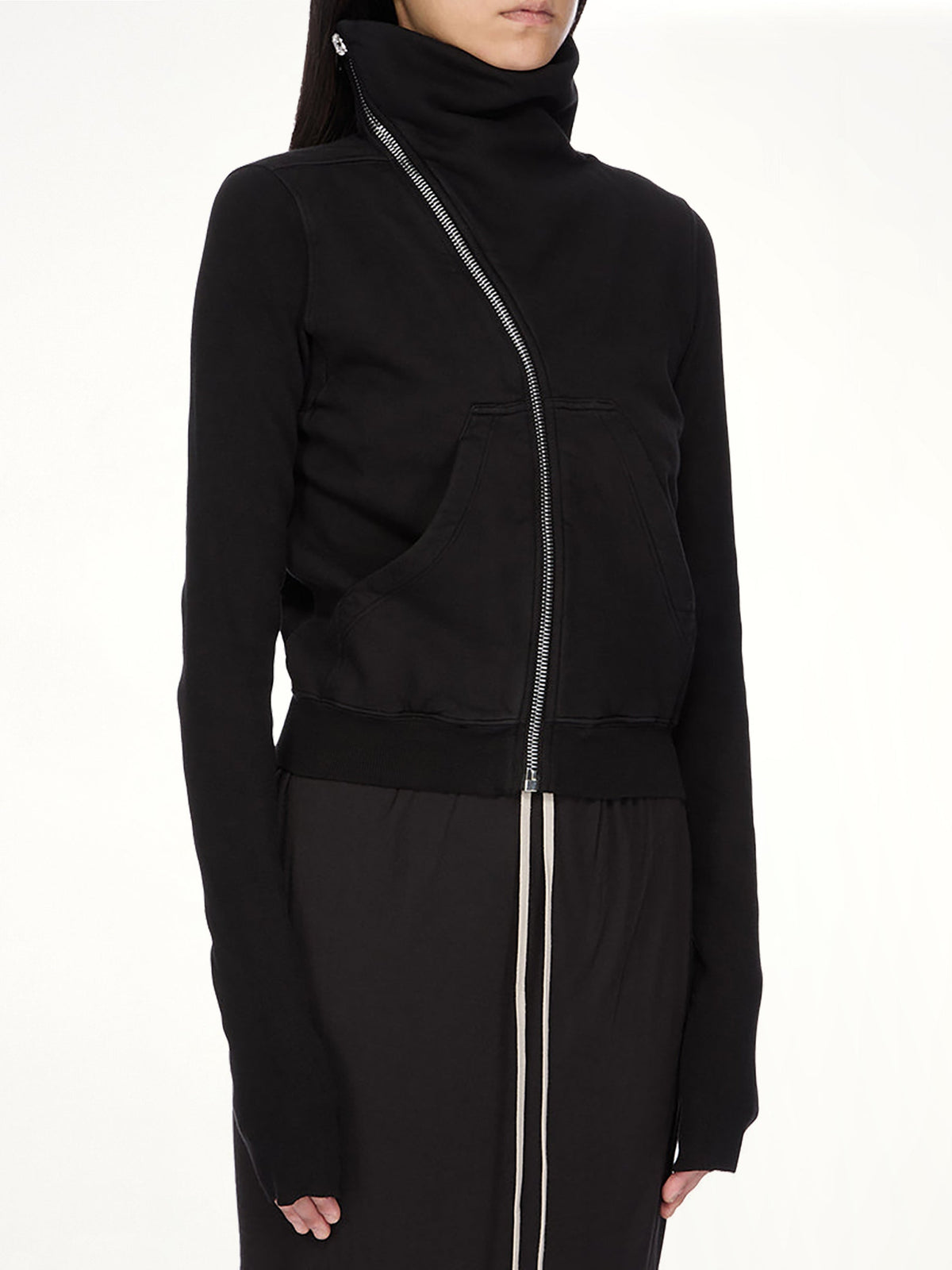Furka Jersey Mountain Sweatshirt in Black