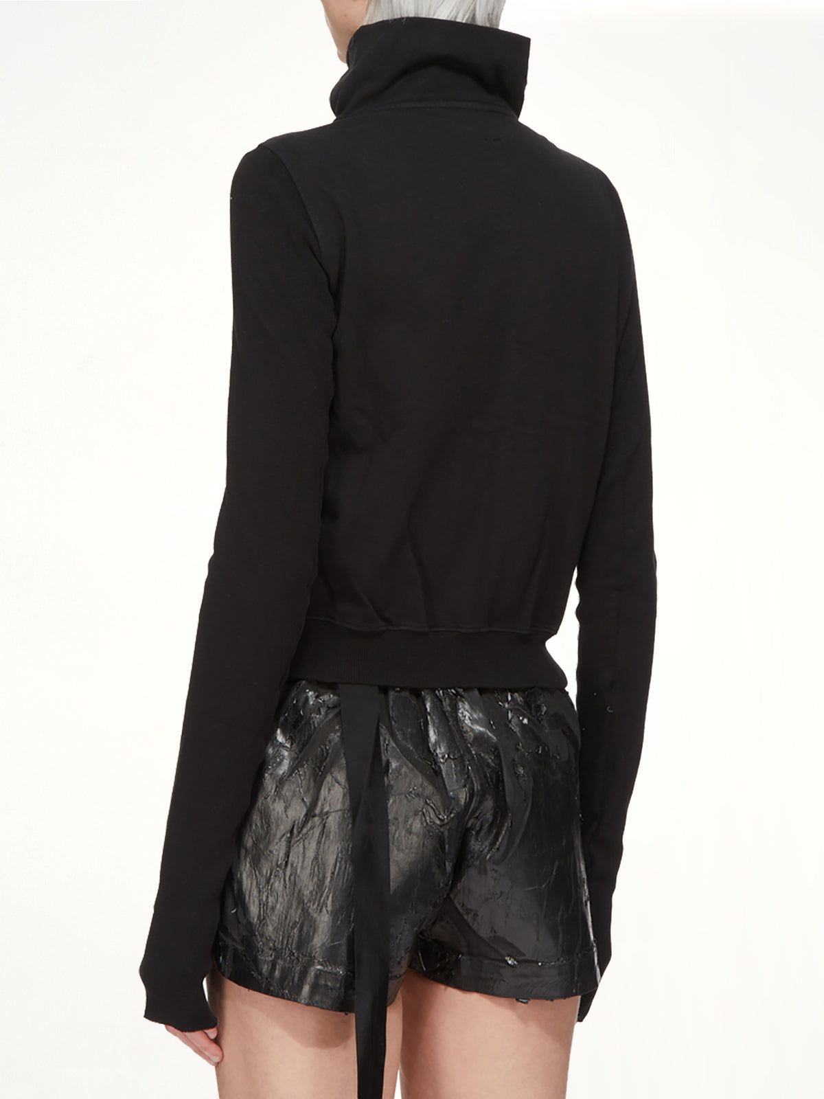 Compact Jersey Mountain Sweatshirt in Black