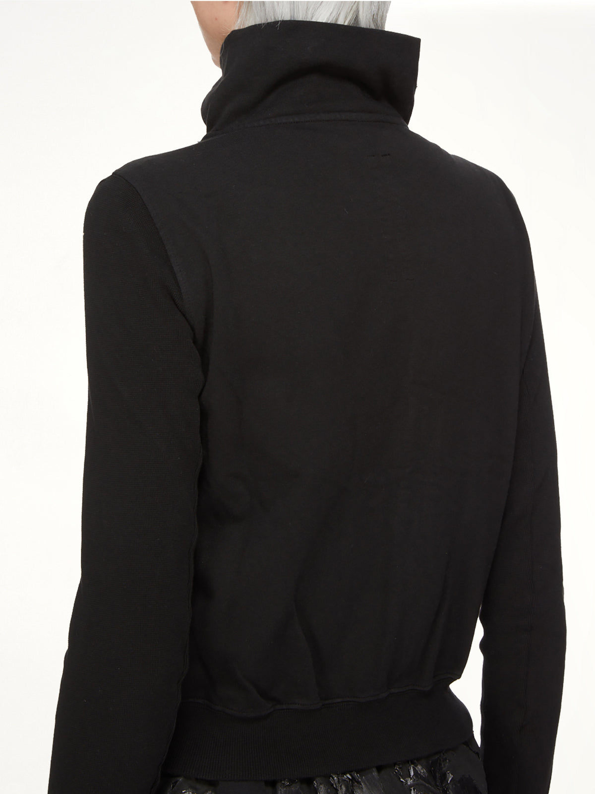 Compact Jersey Mountain Sweatshirt in Black