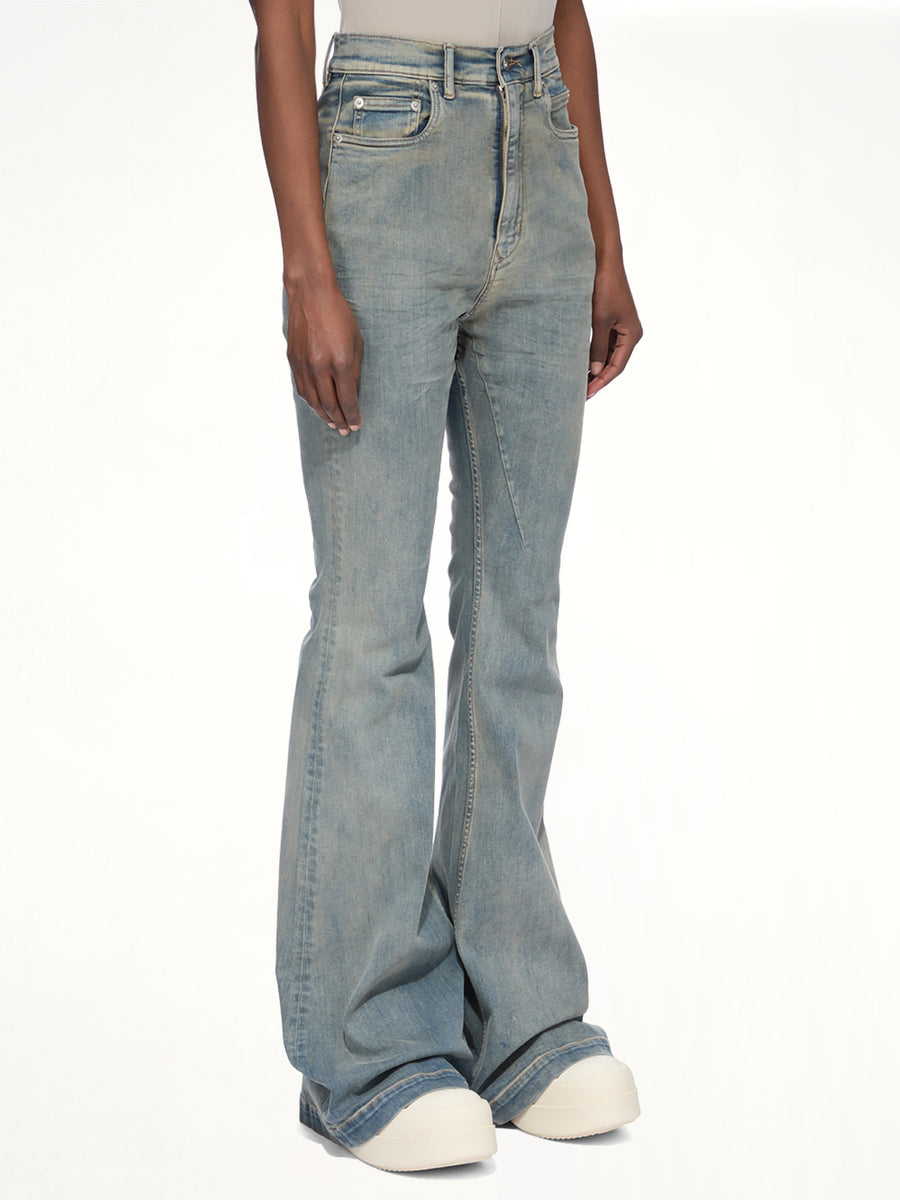 Stretch Denim Bolan Bootcut in Mineral Indigo