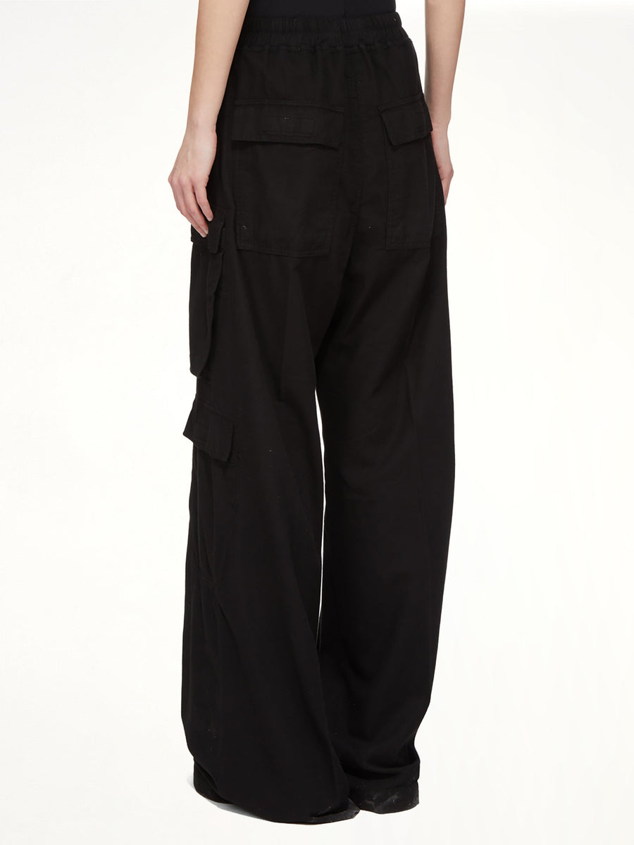 Flannel Double Cargo Jumbo Belas in Black