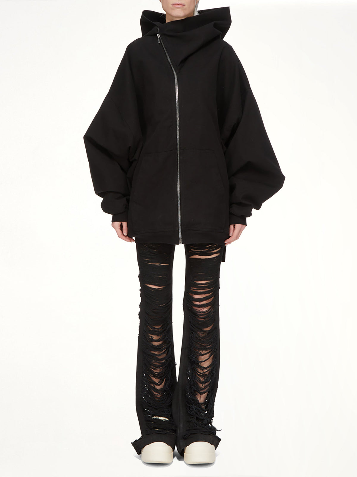 Mountain Hun Hooded Jacket in Black