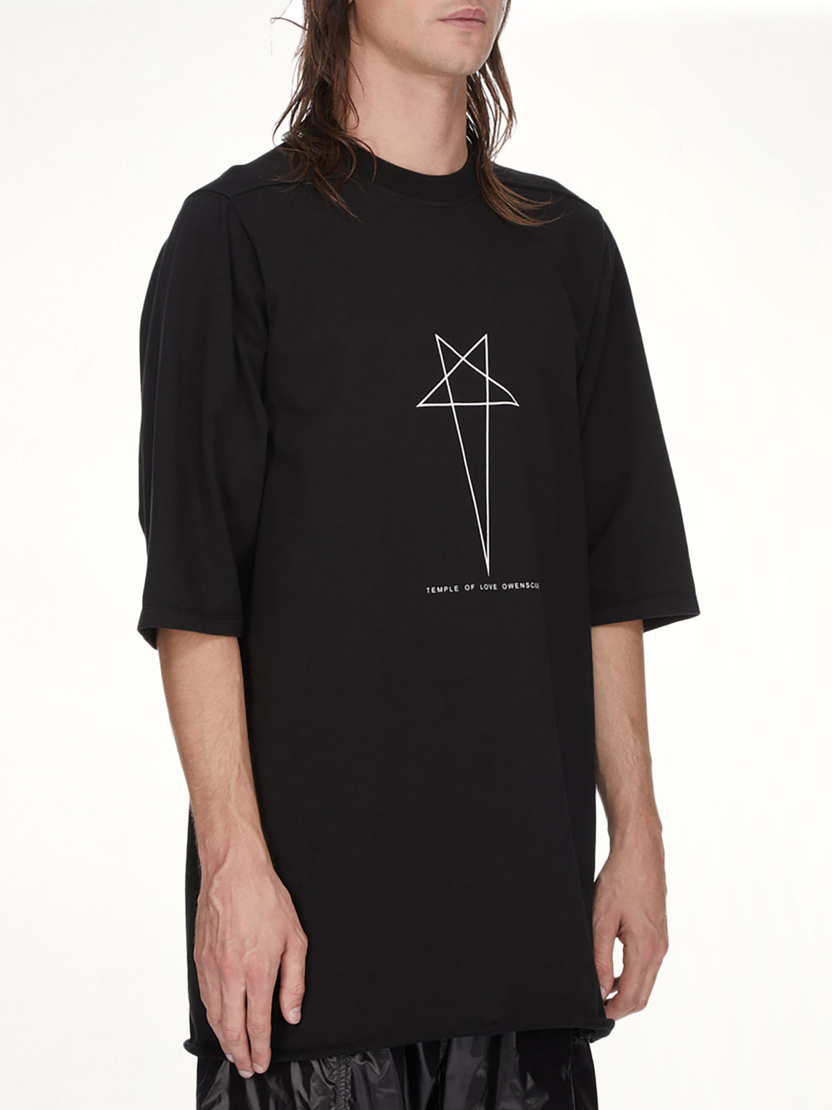 Pentagram Jumbo SS T-Shirt in Black/Milk