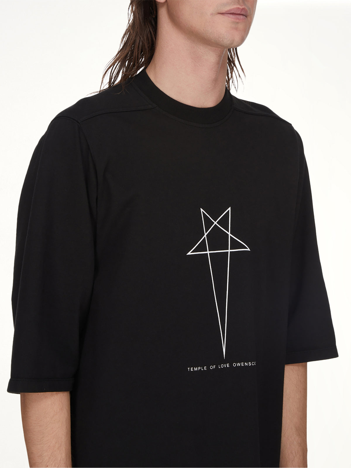Pentagram Jumbo SS T-Shirt in Black/Milk