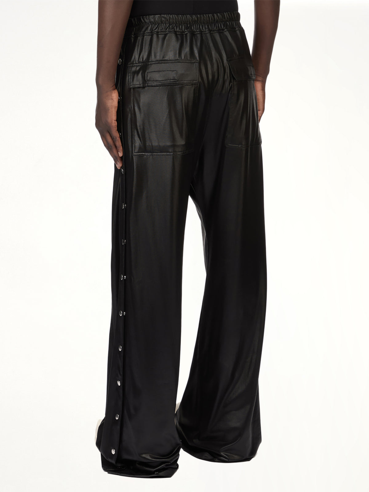 Wide Pusher Pants in Black