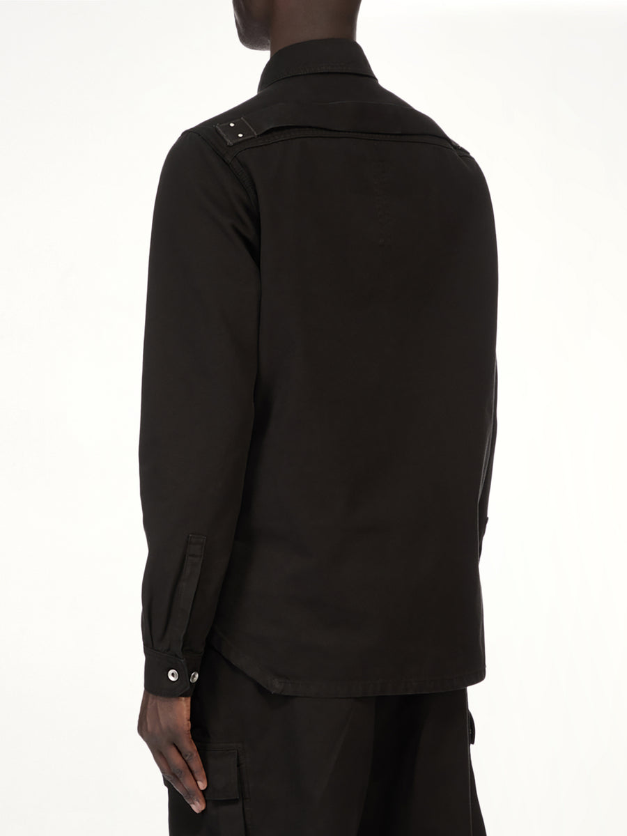 Woven Outershirt in Black