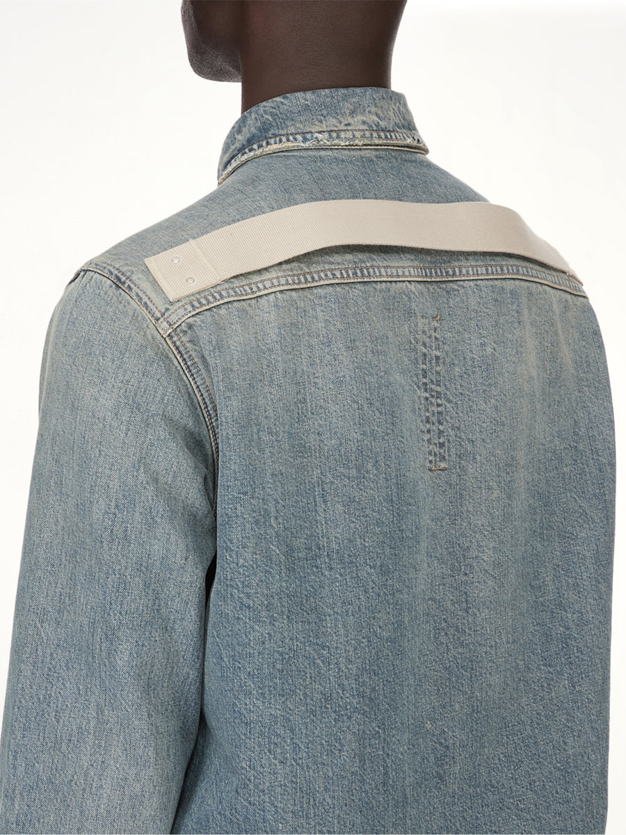 Denim Outershirt in Washed Indigo