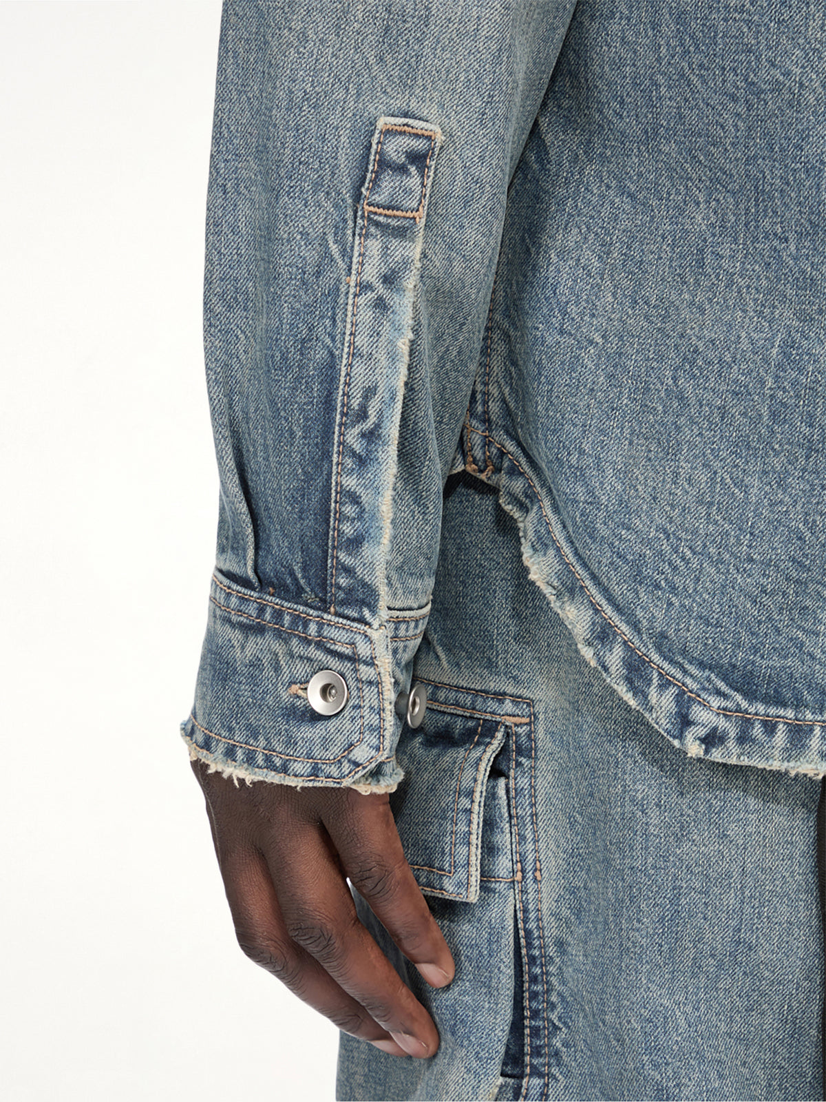 Denim Outershirt in Washed Indigo