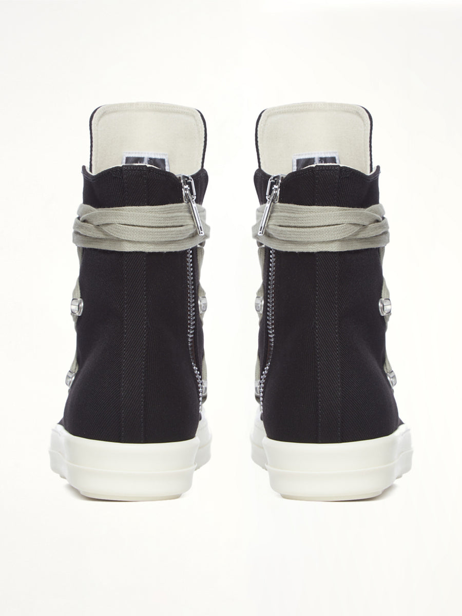 Megalace Sneaks in Black/Milk | RICK OWENS DRKSHDW