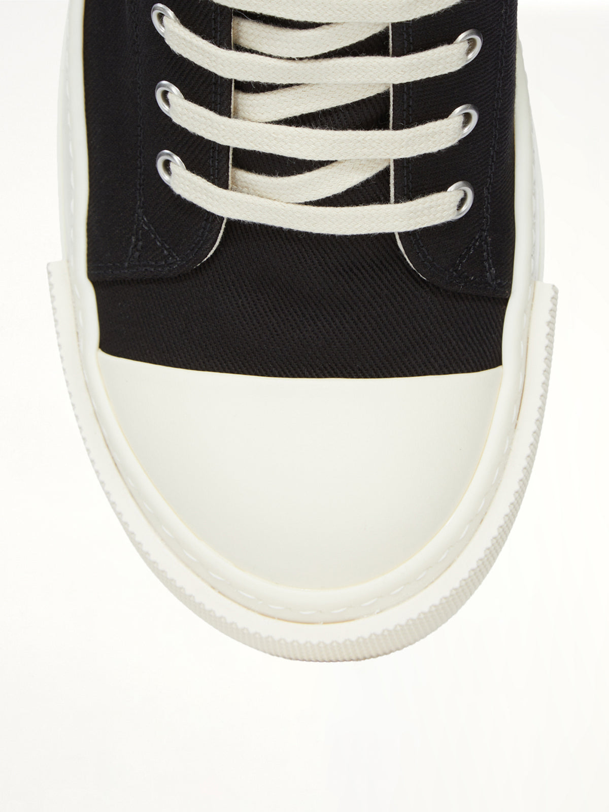 Extreme Low Sneaks in Black/Milk | RICK OWENS DRKSHDW
