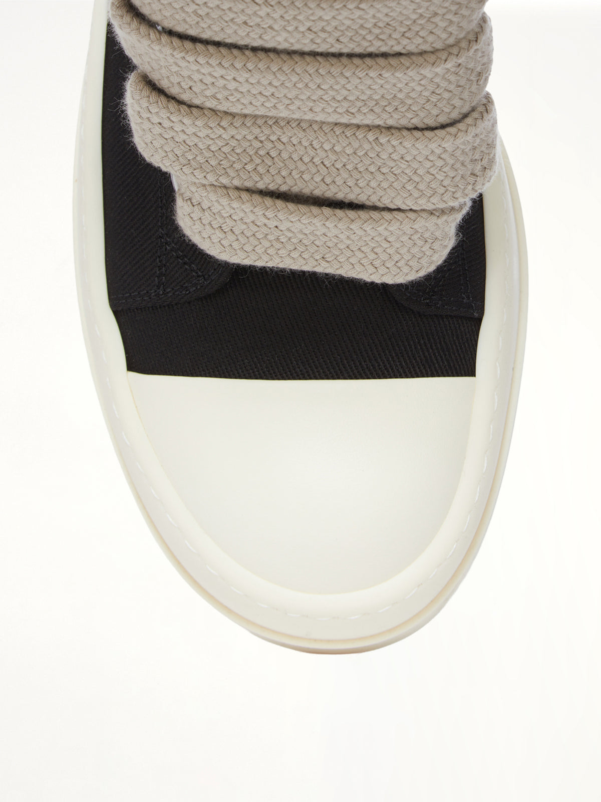 Mega Bumper Jumbolace Sneaks in Black/Milk | RICK OWENS DRKSHDW