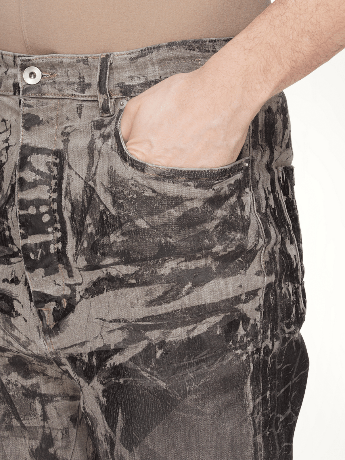 Bolan Bootcut Washed Foil in Black