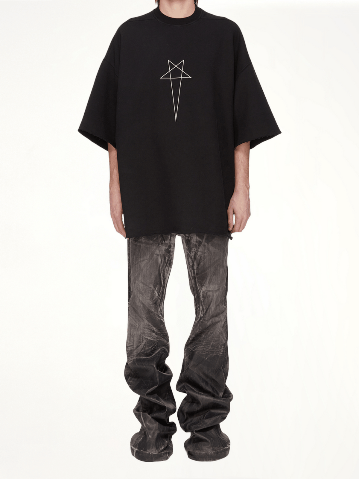 Bolan Bootcut Washed Foil in Black