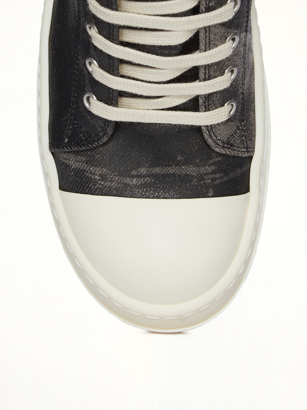 Low Sneaks in Black Washed | RICK OWENS DRKSHDW
