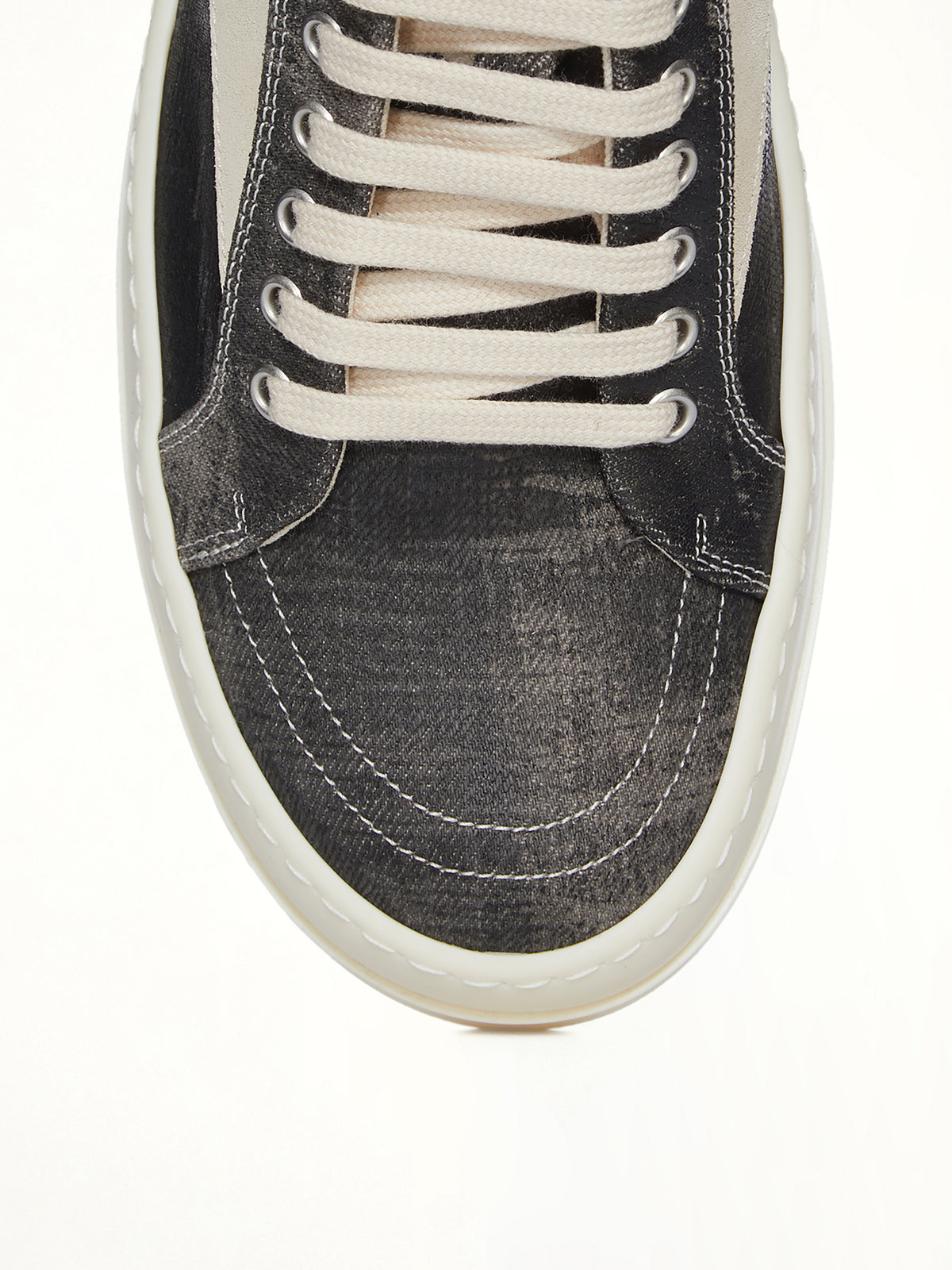 Vintage Sneaks in Black Washed | RICK OWENS DRKSHDW