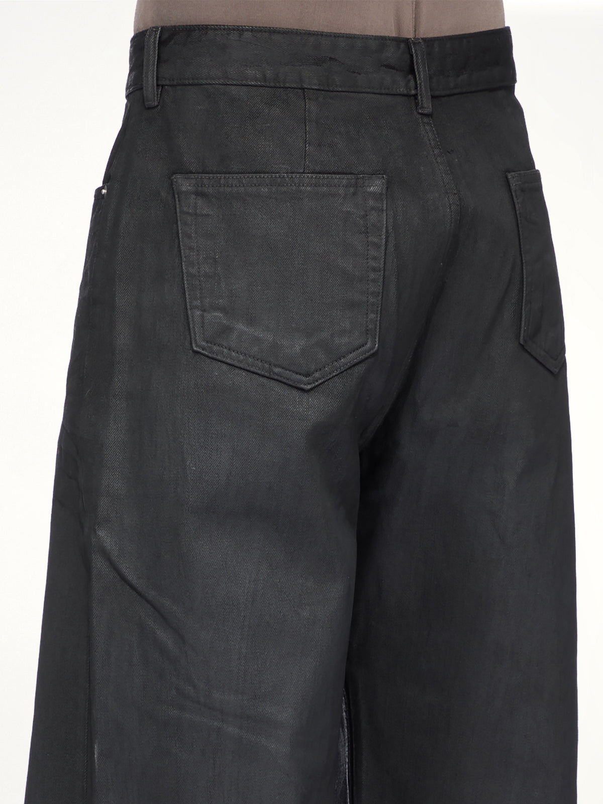 13oz Denim Geth Jeans in Black Wax