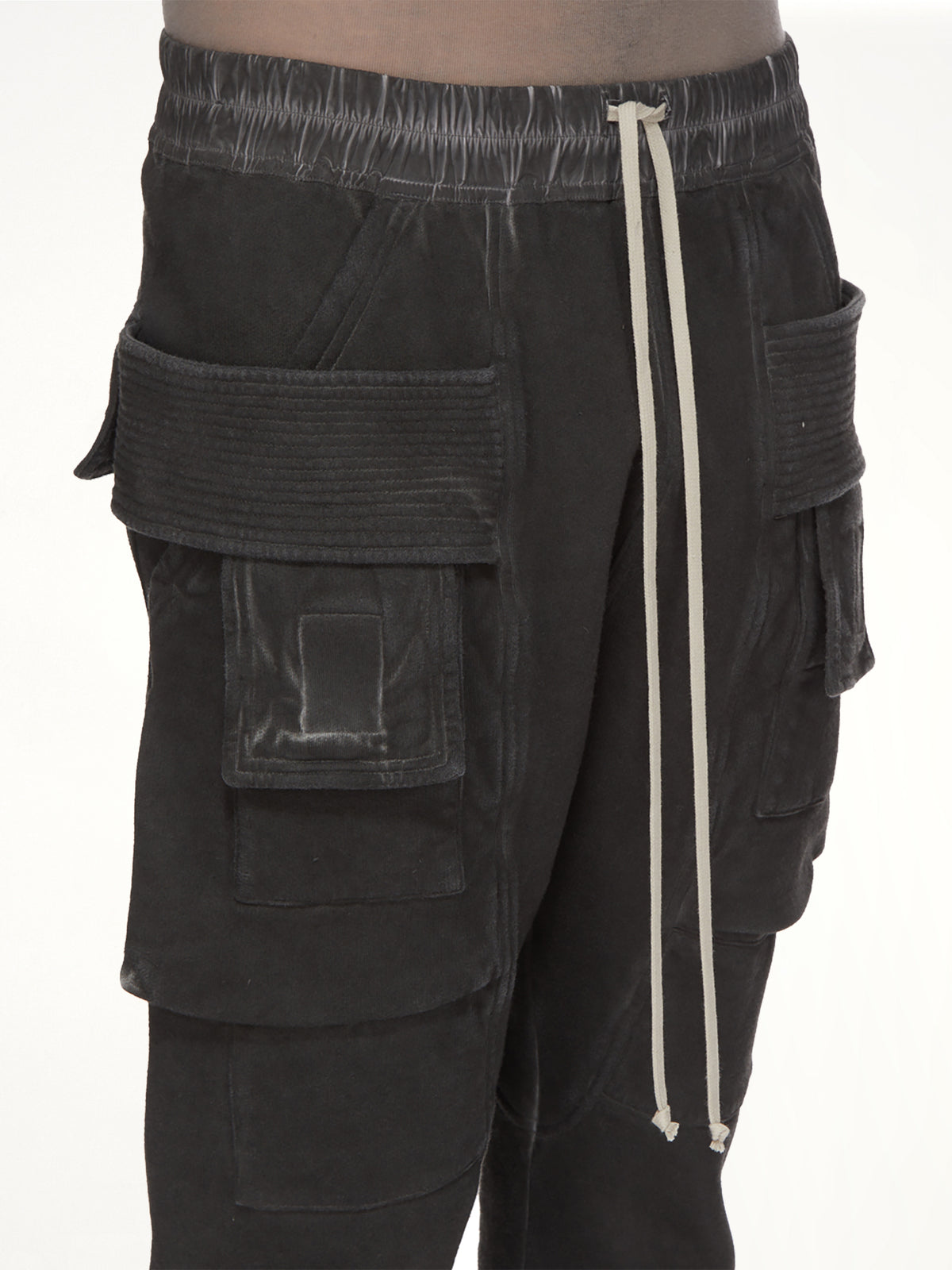 Creatch Cargo Drawstring in Faded Black