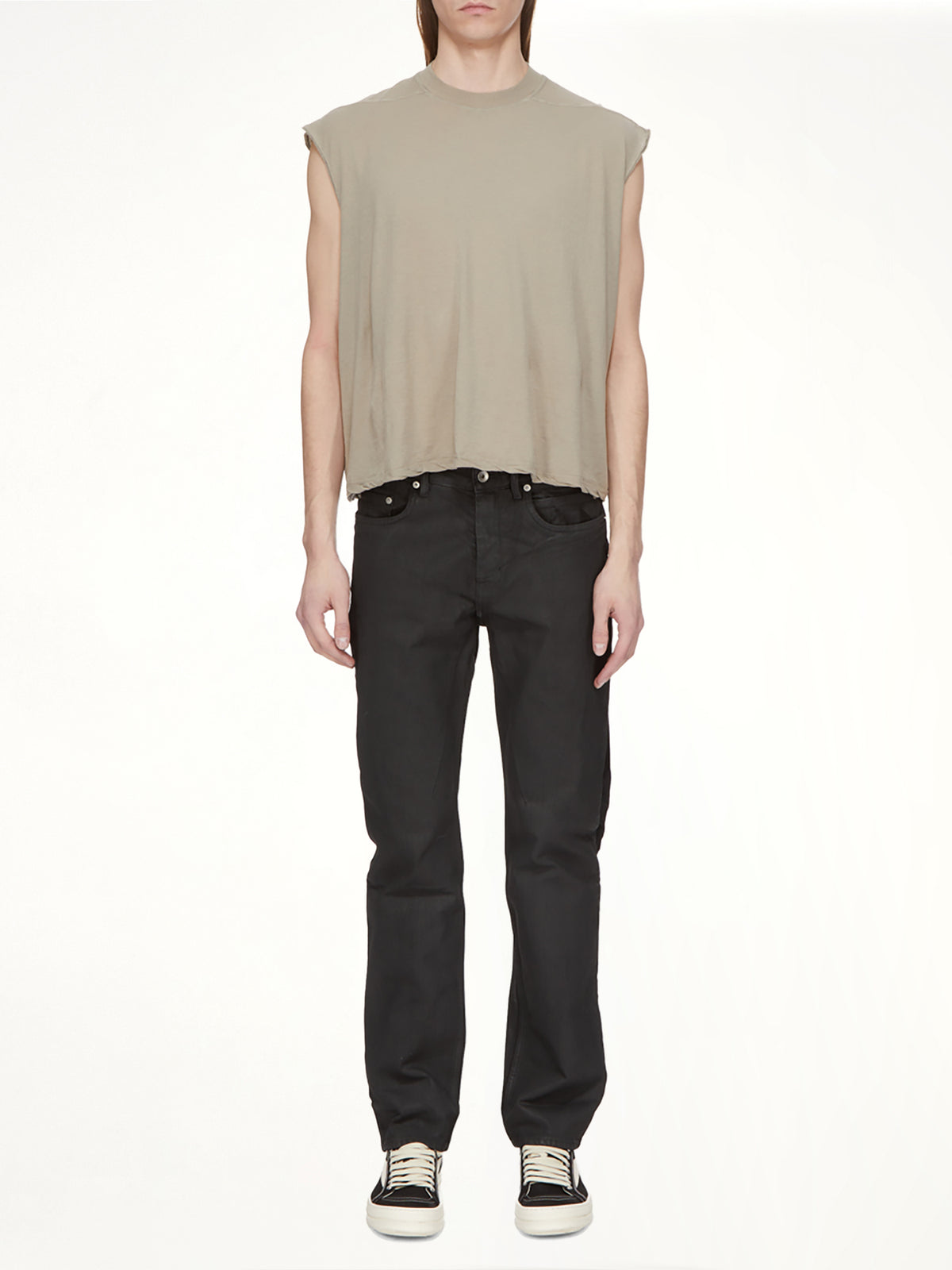 13oz Denim Fog Cut Jeans in Black Wax