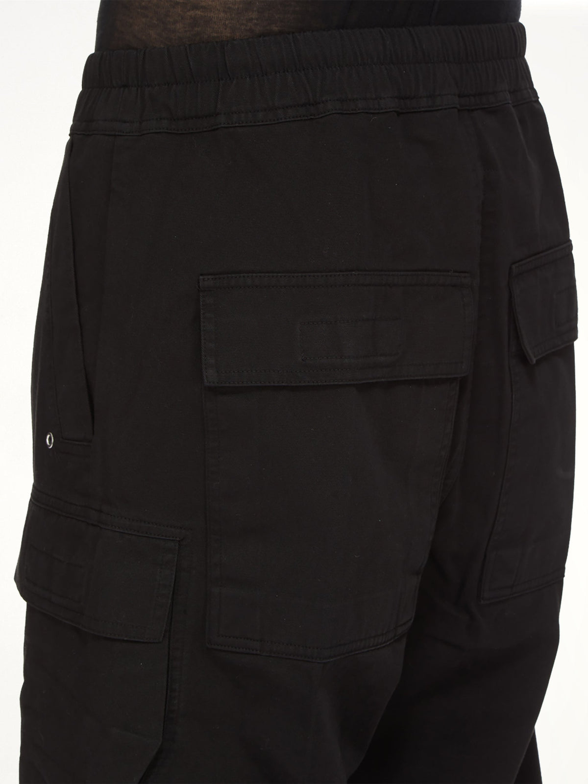 Cotton Twill Double Cargo Jumbo Belas in Black