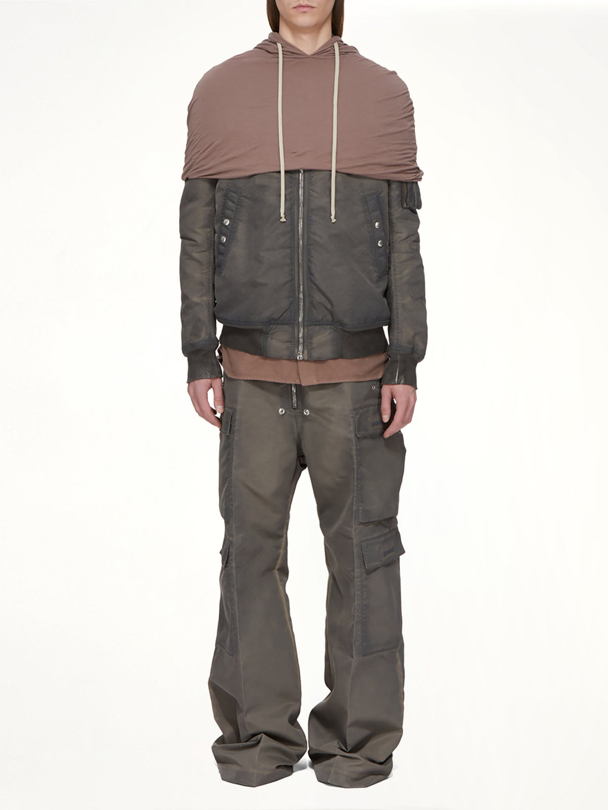 Nylon Classic Flight Jacket in Dark Dust