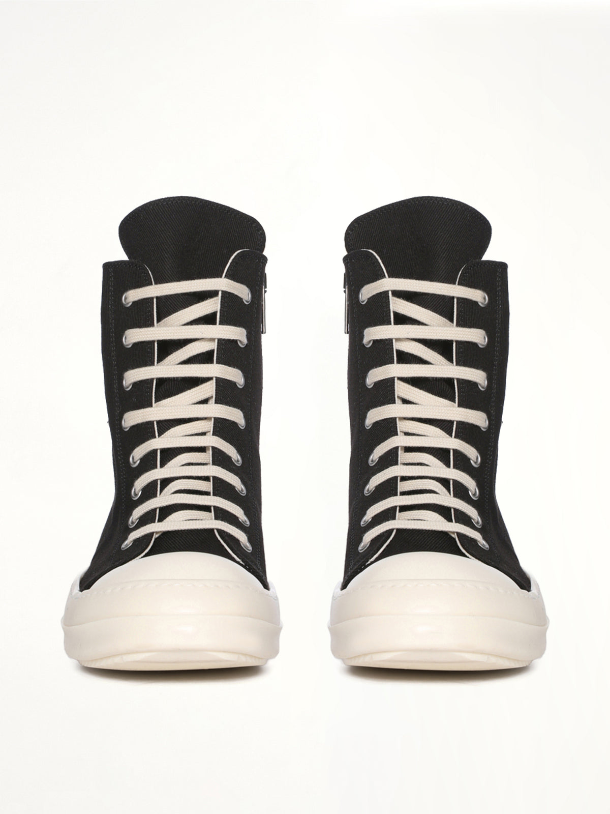 Overdyed Denim Cargo Sneaks in Black